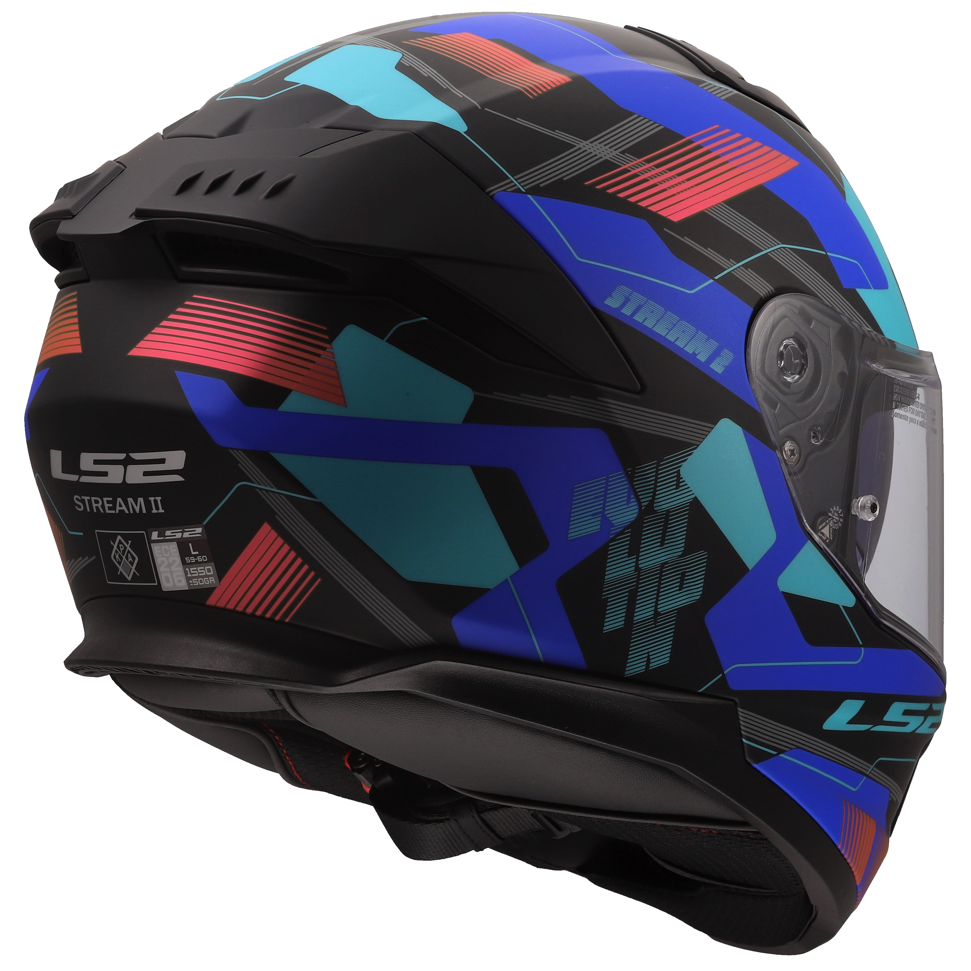 LS2 FF808 STREAM II MIKA BLACK BLUE 06  168083825 (5)